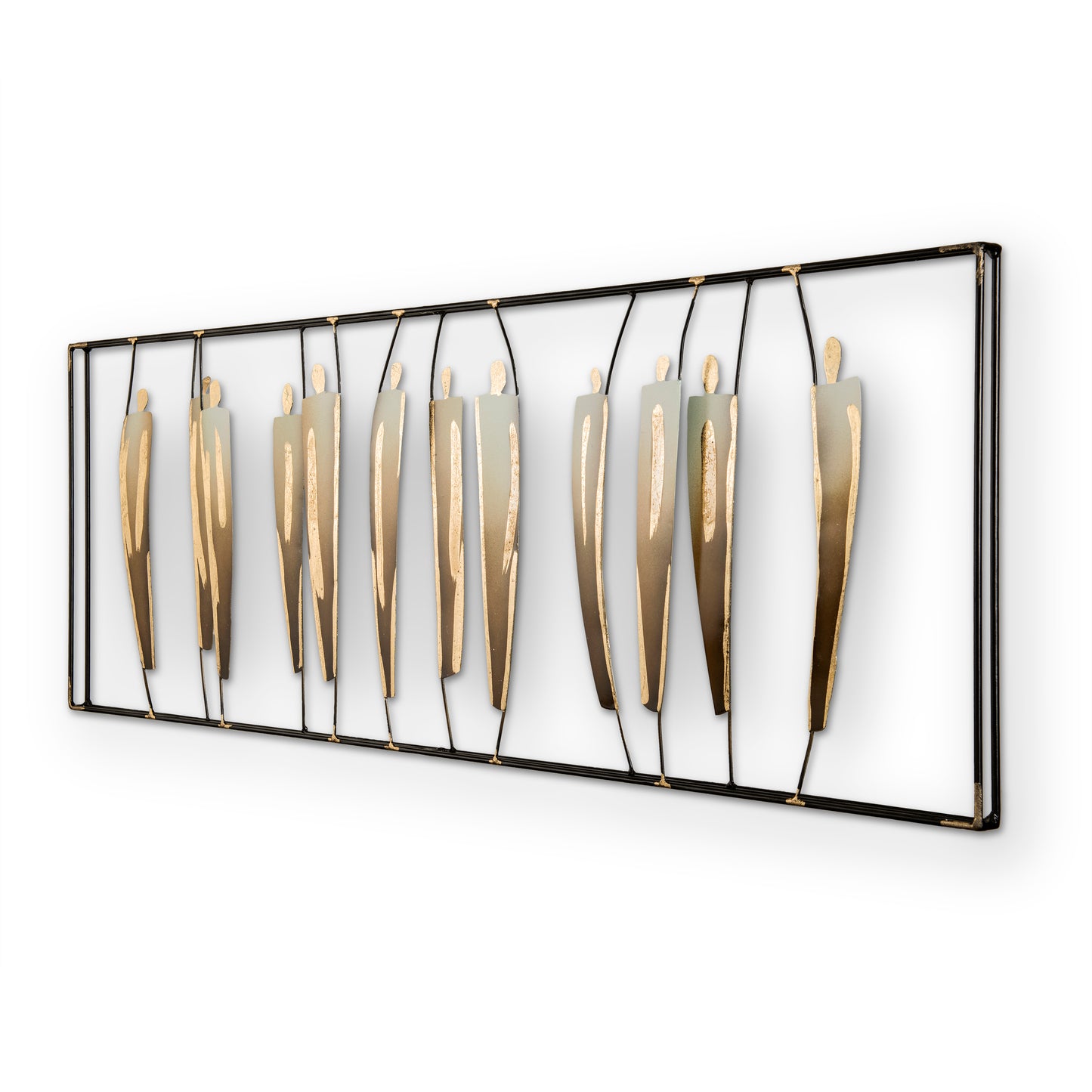 Metallbild - "Umano" - 120x45cm