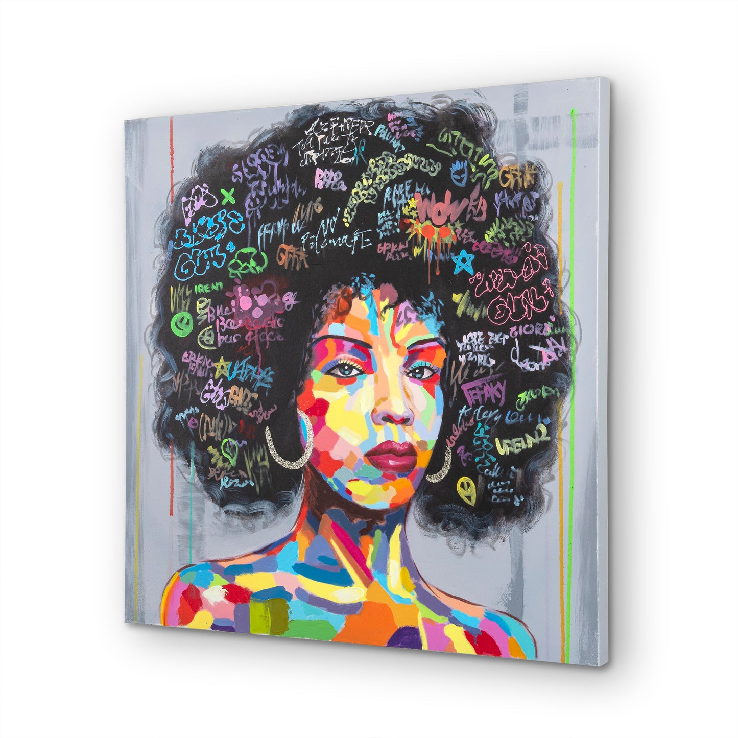 Acrylgemälde - ''African Queen'' - 80x80cm