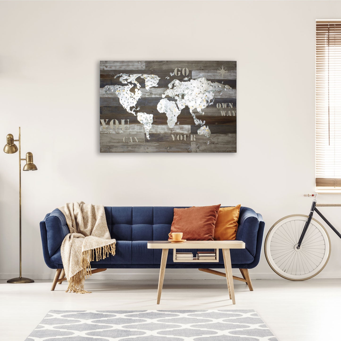 Metallbild - "Western World" - 120x80cm