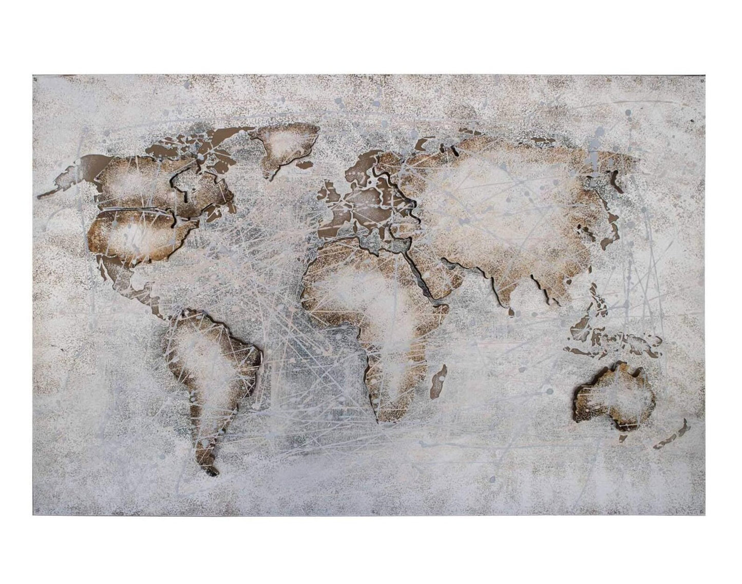 Metallbild - ''Bleu Monde'' - 120x80cm