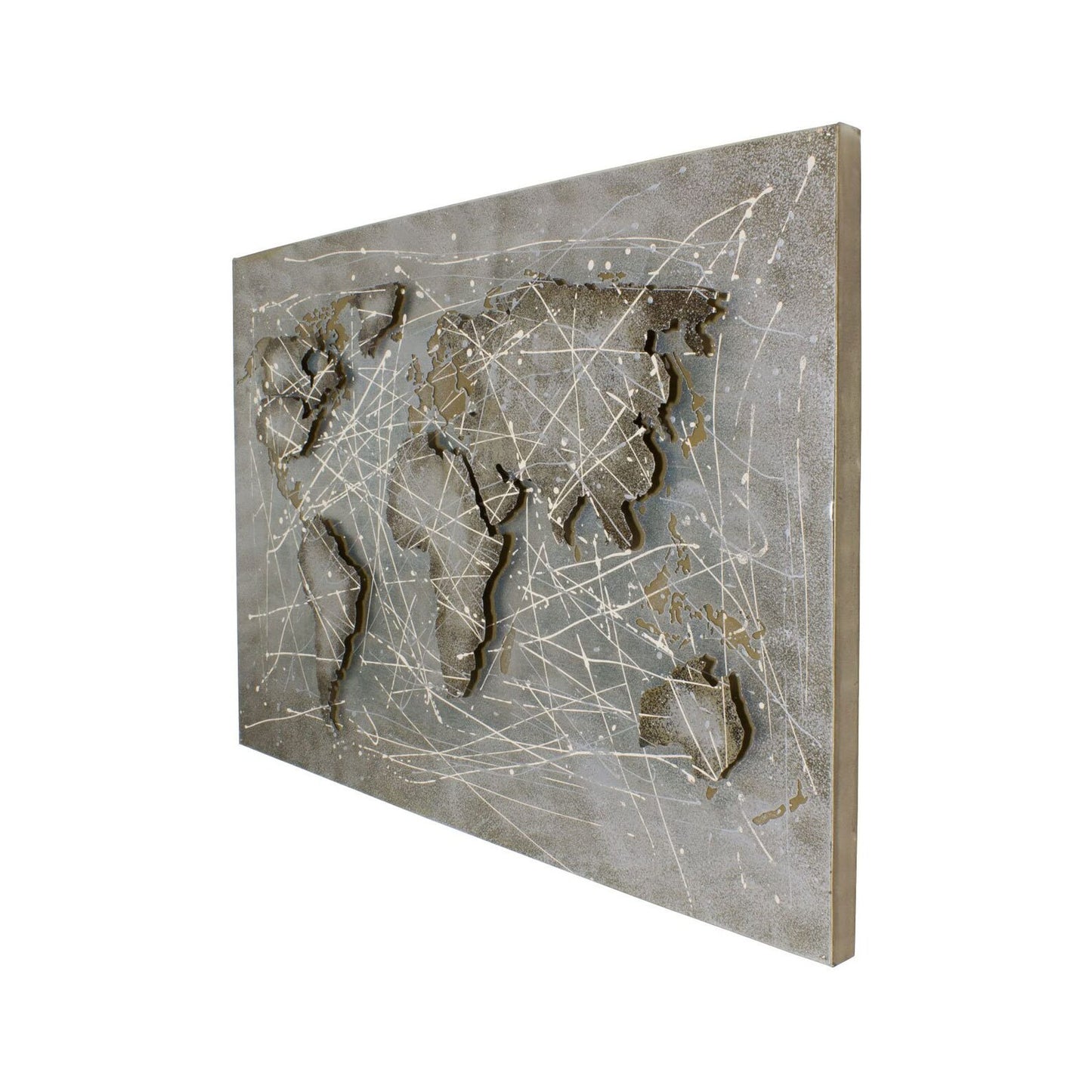 Metallbild - ''Bleu Monde'' - 120x80cm
