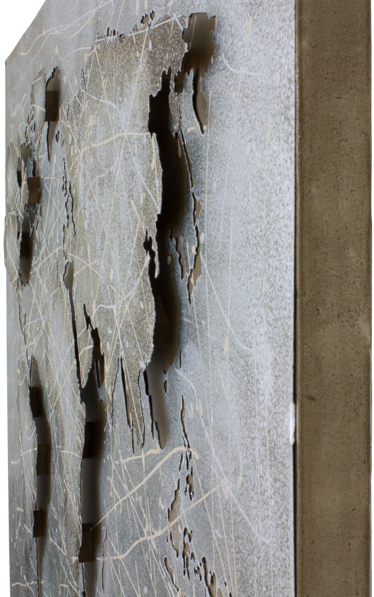 Metallbild - ''Bleu Monde'' - 120x80cm